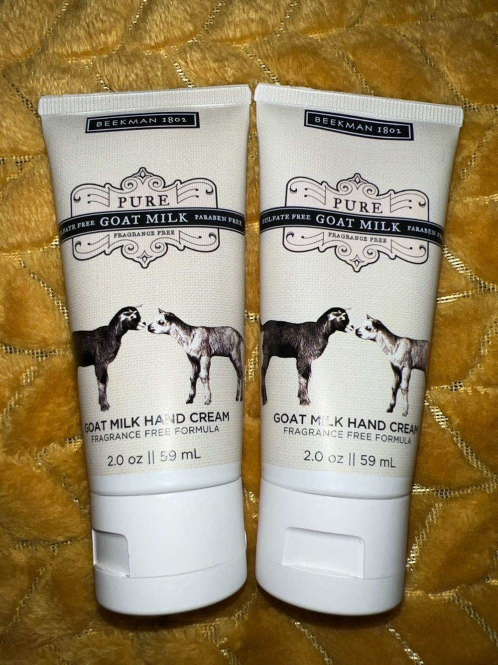 Beekman 1802 Goat Milk Hand Cream Tubes - Cream & Black